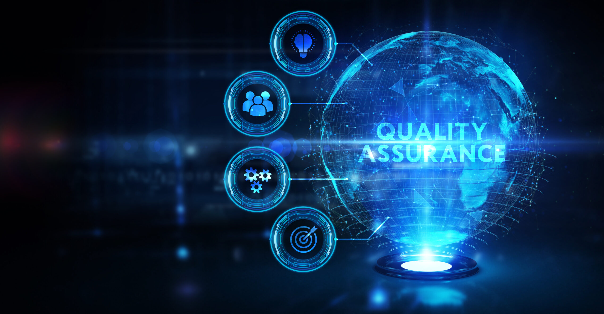Business,,Technology,,Internet,And,Network,Concept.,Quality,Assurance,Service,Guarantee ISO9001. kwaliteitsaudit